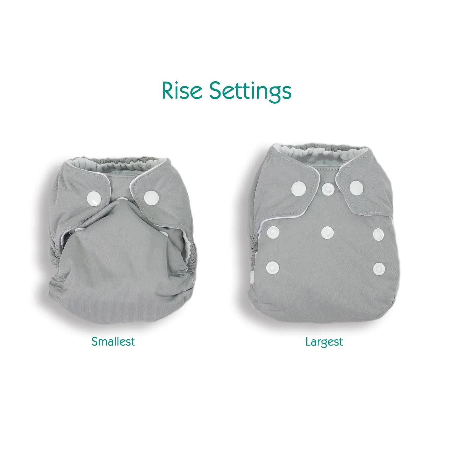Thirsties - Bloomy- Snap, Natural - Newborn All-in-One