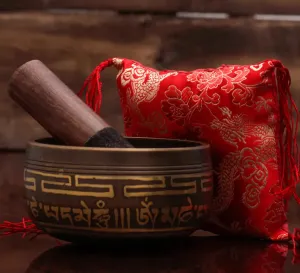 Tibetan mantra bowl With Bowl Pillow