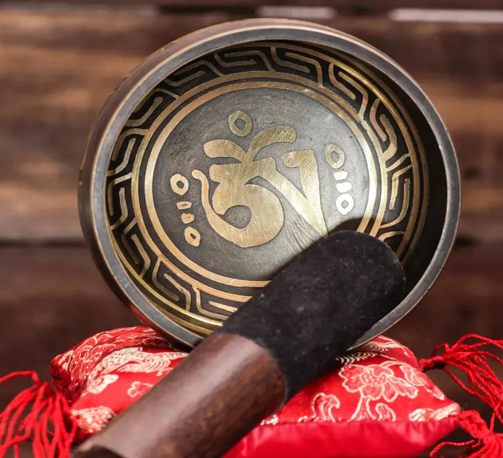 Tibetan mantra bowl With Bowl Pillow