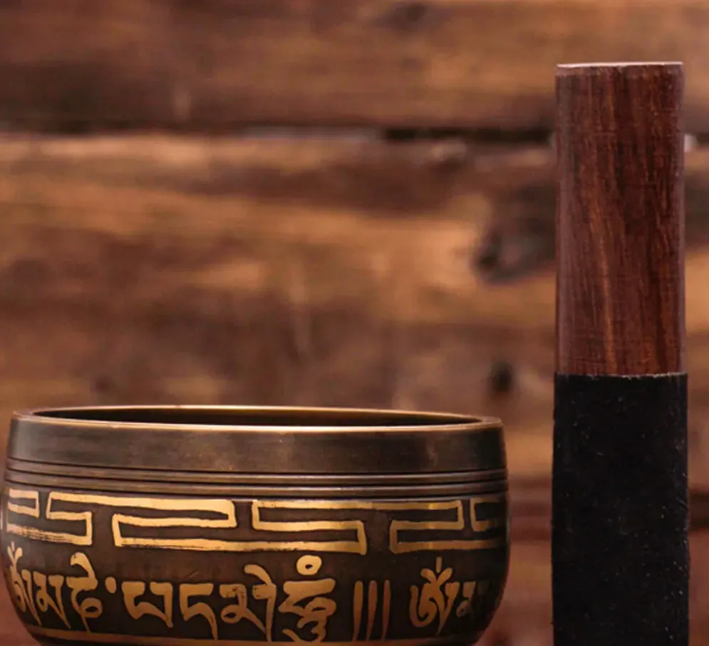 Tibetan mantra bowl With Bowl Pillow