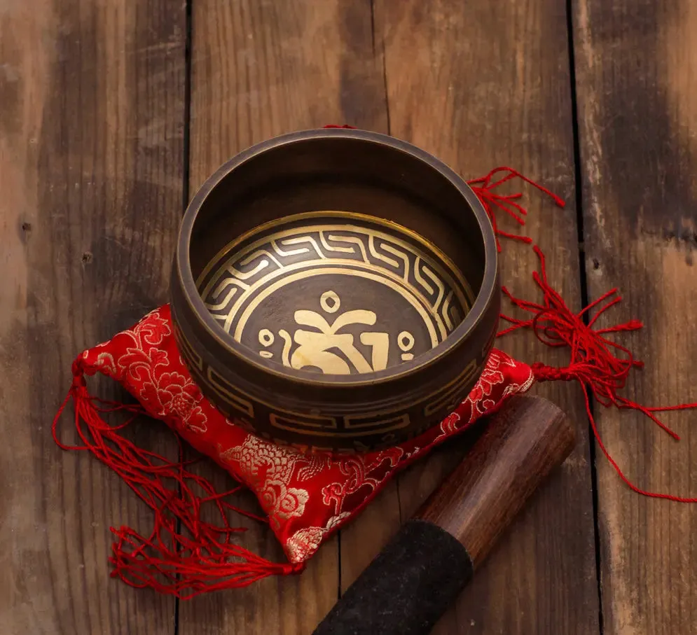 Tibetan mantra bowl With Bowl Pillow