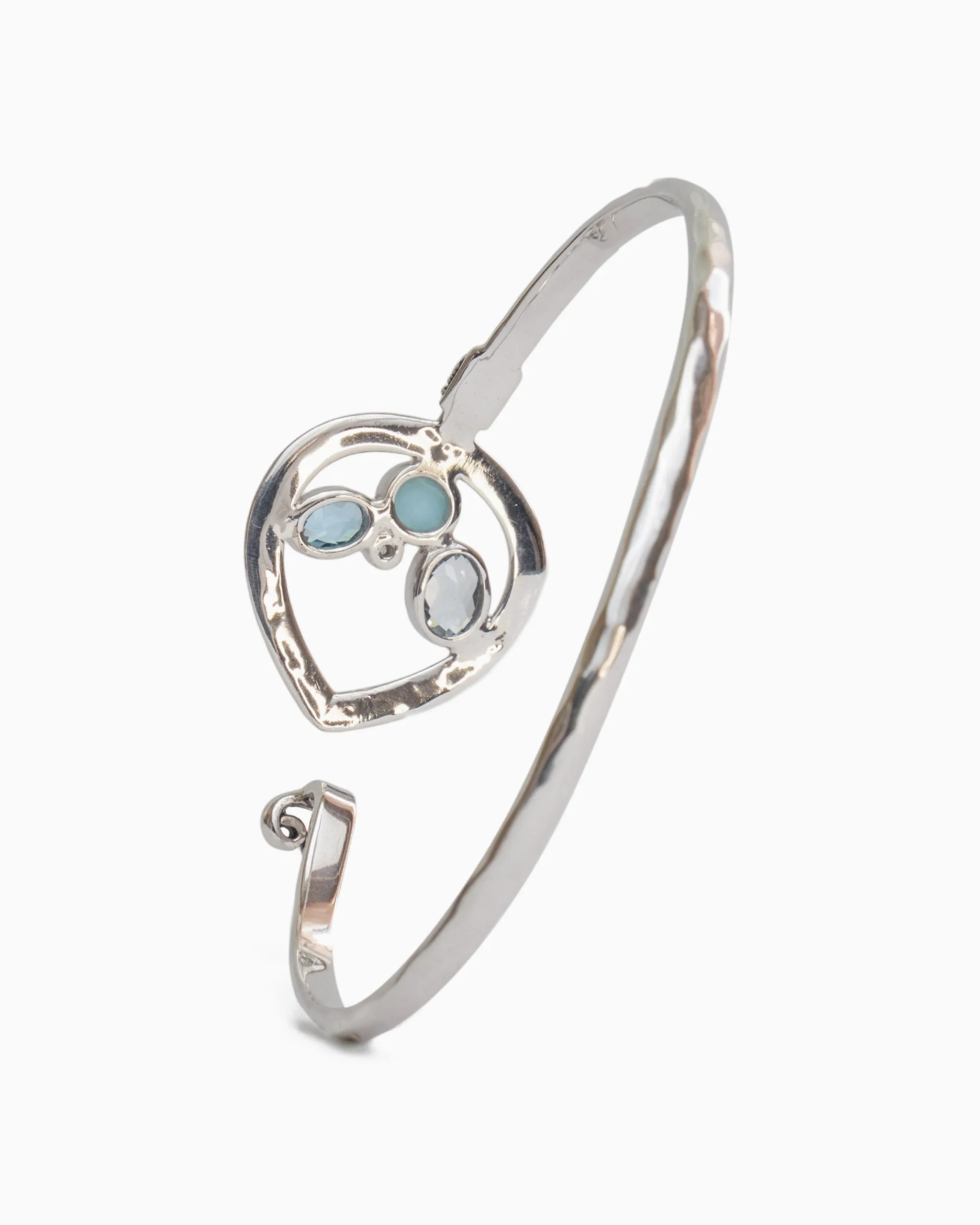 Tides of Treasure Hook Bracelet - Blue Topaz/Larimar/Hampton Blue Topaz/White Zircon