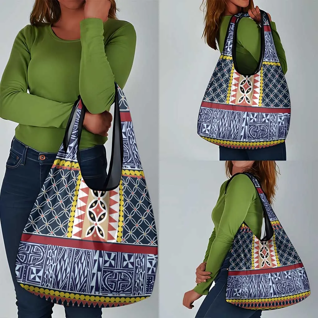 Toghu Bamenda Grocery Bag Cameroon Traditional Pattern LT15