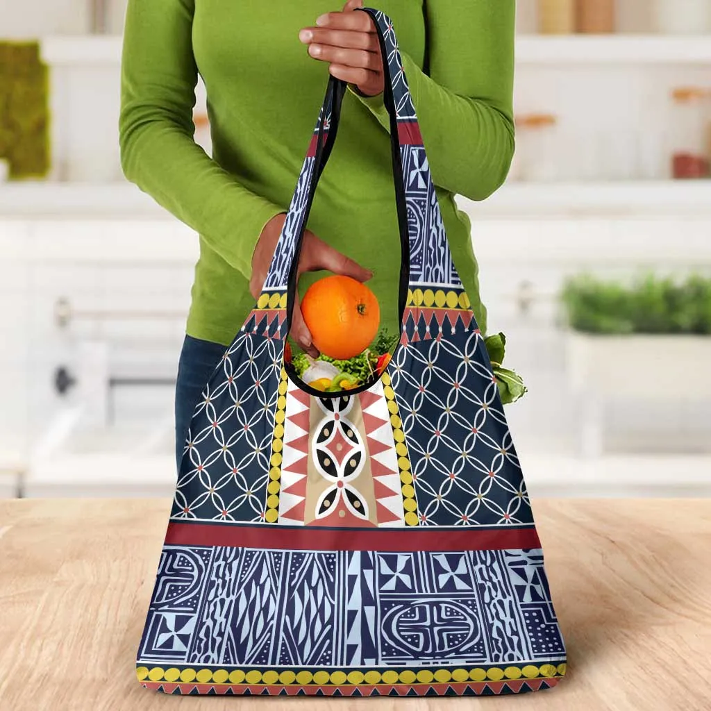 Toghu Bamenda Grocery Bag Cameroon Traditional Pattern LT15