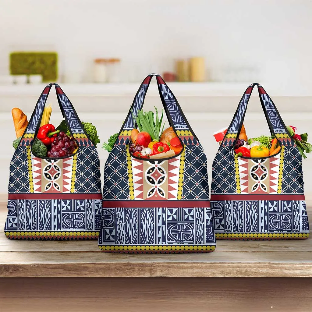 Toghu Bamenda Grocery Bag Cameroon Traditional Pattern LT15