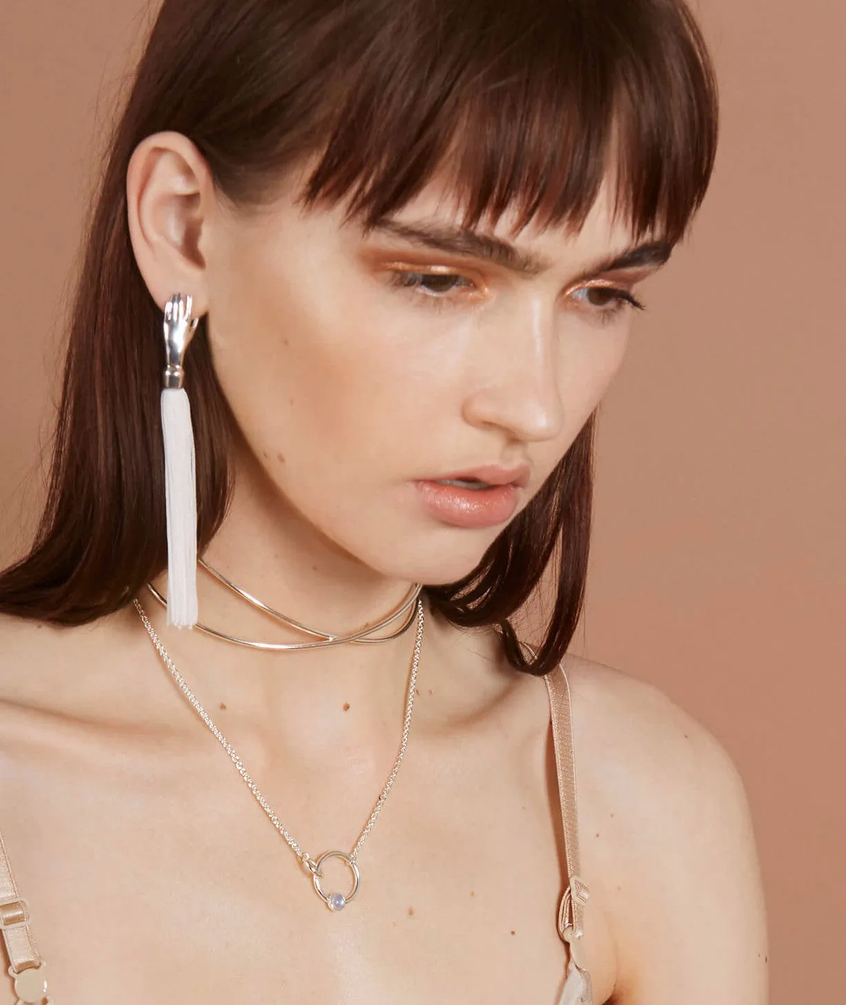 Torsion Necklace in Silver