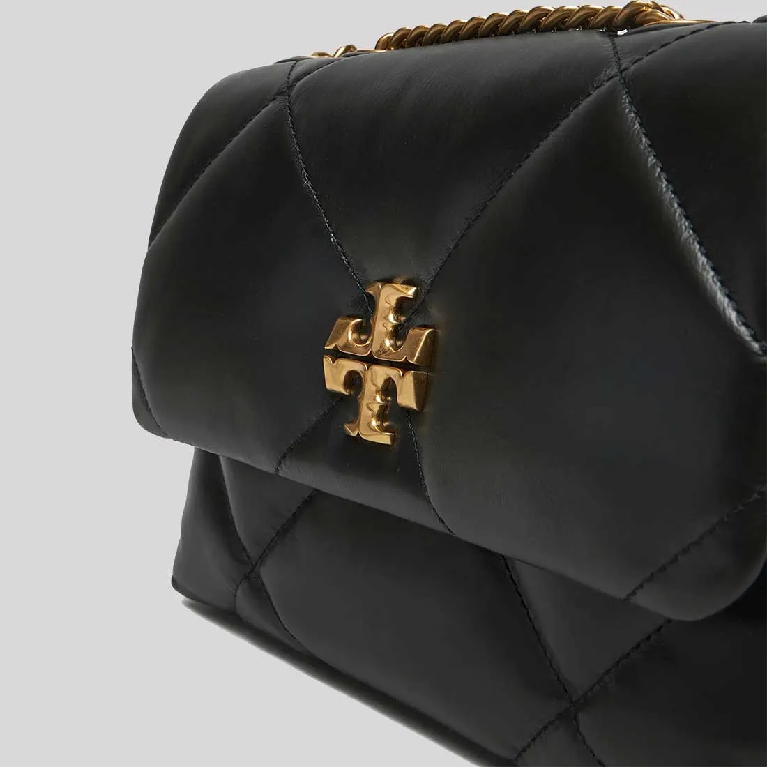 TORY BURCH Small Kira Diamond Quilt Convertible Shoulder Bag Black RB-154706
