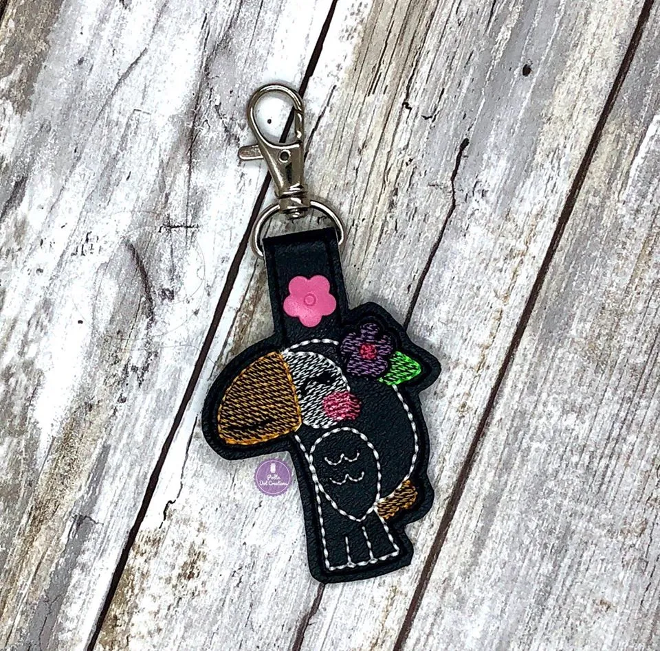 Toucan snap tab machine embroidery design DIGITAL DOWNLOAD