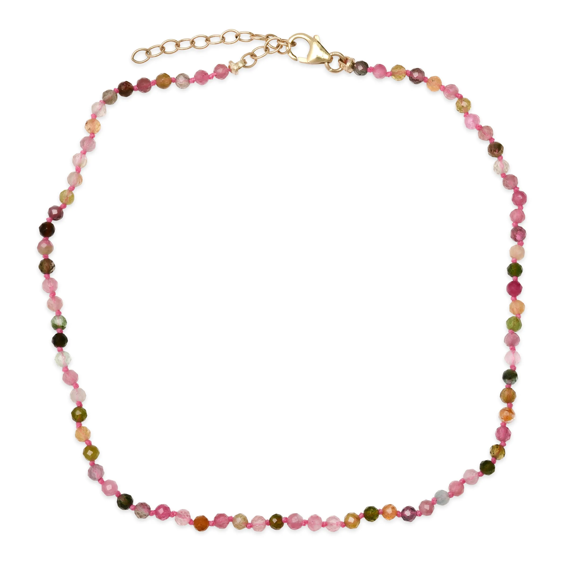 Tourmaline Beaded Anklet