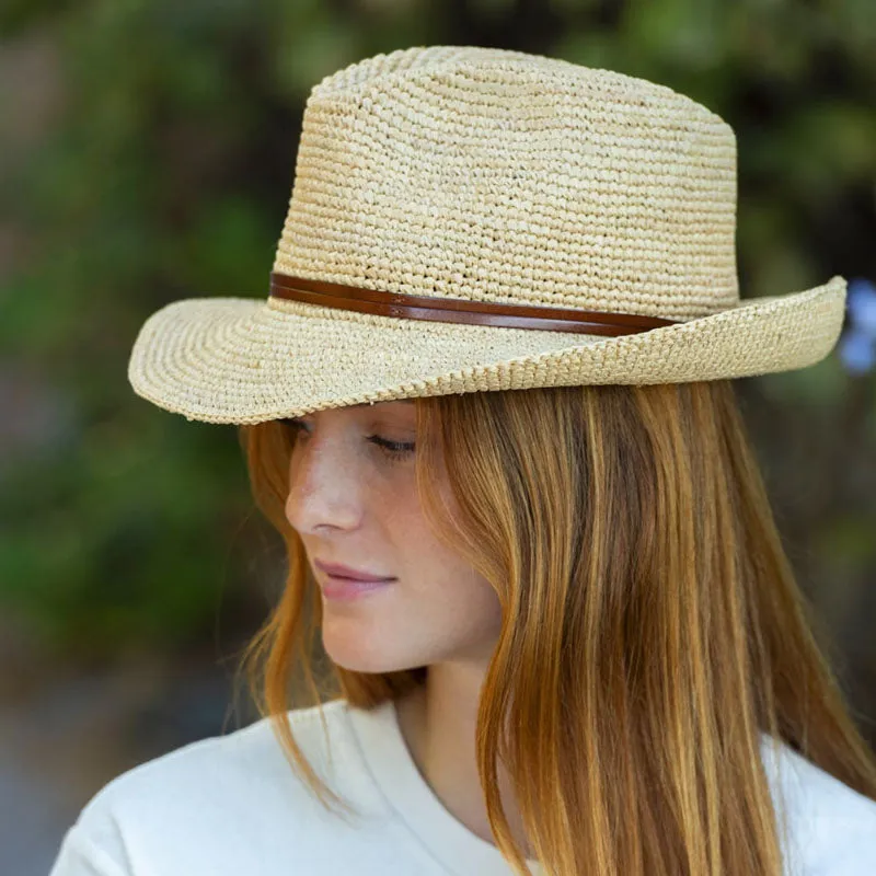 TRAVAUX EN COURS Raffia Hat in Raffia