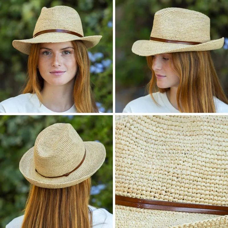 TRAVAUX EN COURS Raffia Hat in Raffia