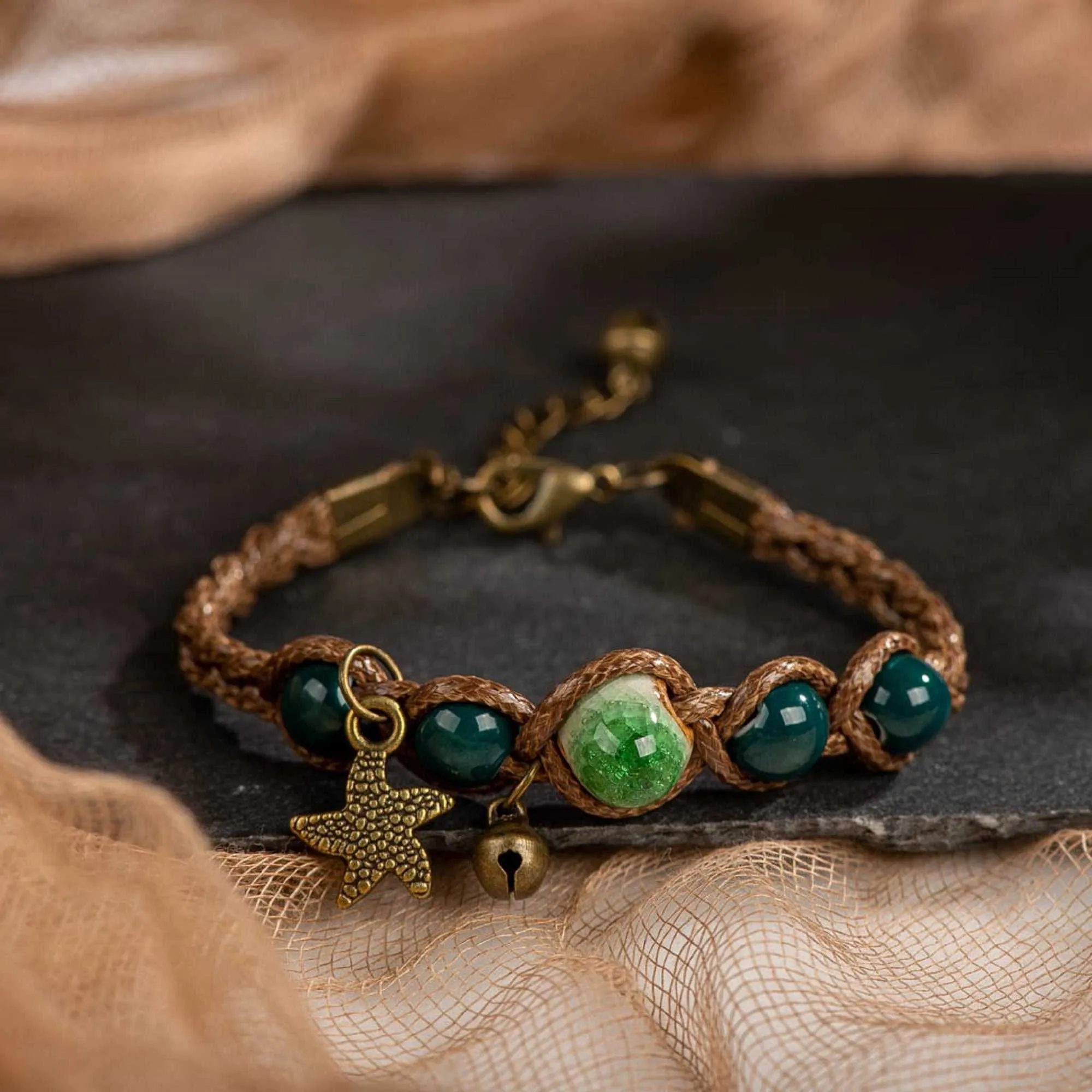 Tribal Sea Style Twisted Cord Bracelet, Rope Knot Bracelet, Ethnic Boho Unisex Beach Bracelet