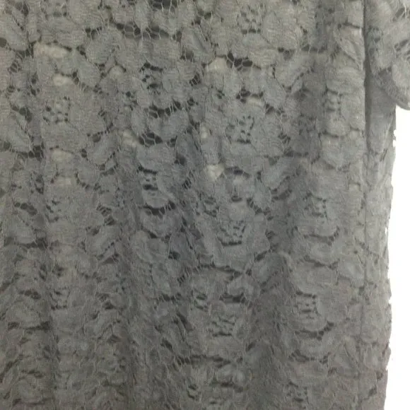 Trina Turk Black Lace Midi Dress L