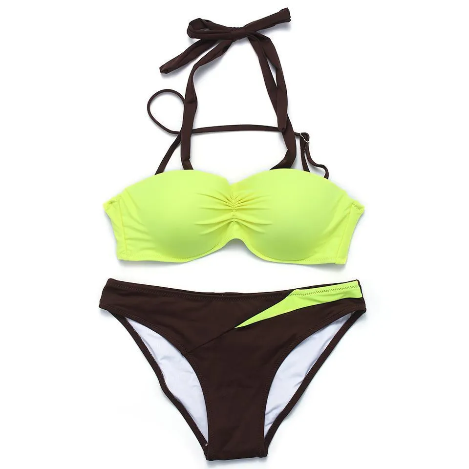 Two Tone Bikini Set