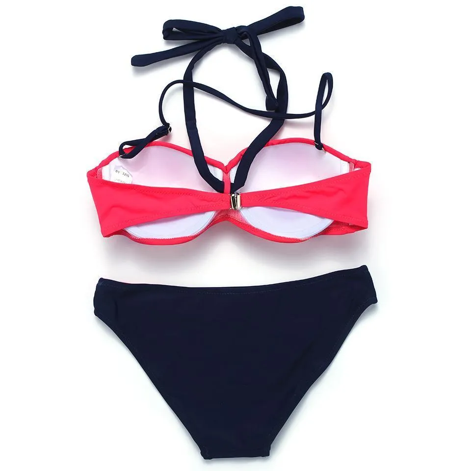 Two Tone Bikini Set