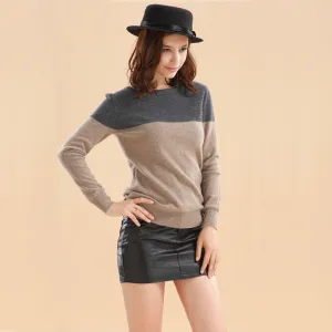 Two Tone Cashmere Sweater