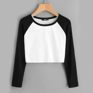 Two Tone Crop Shirt