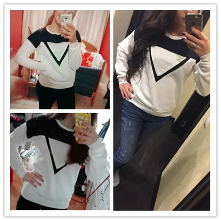 Two Tone Patchwork Sweatshirt