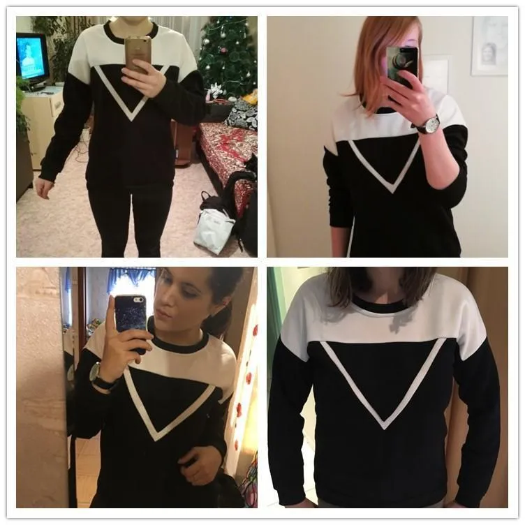 Two Tone Patchwork Sweatshirt