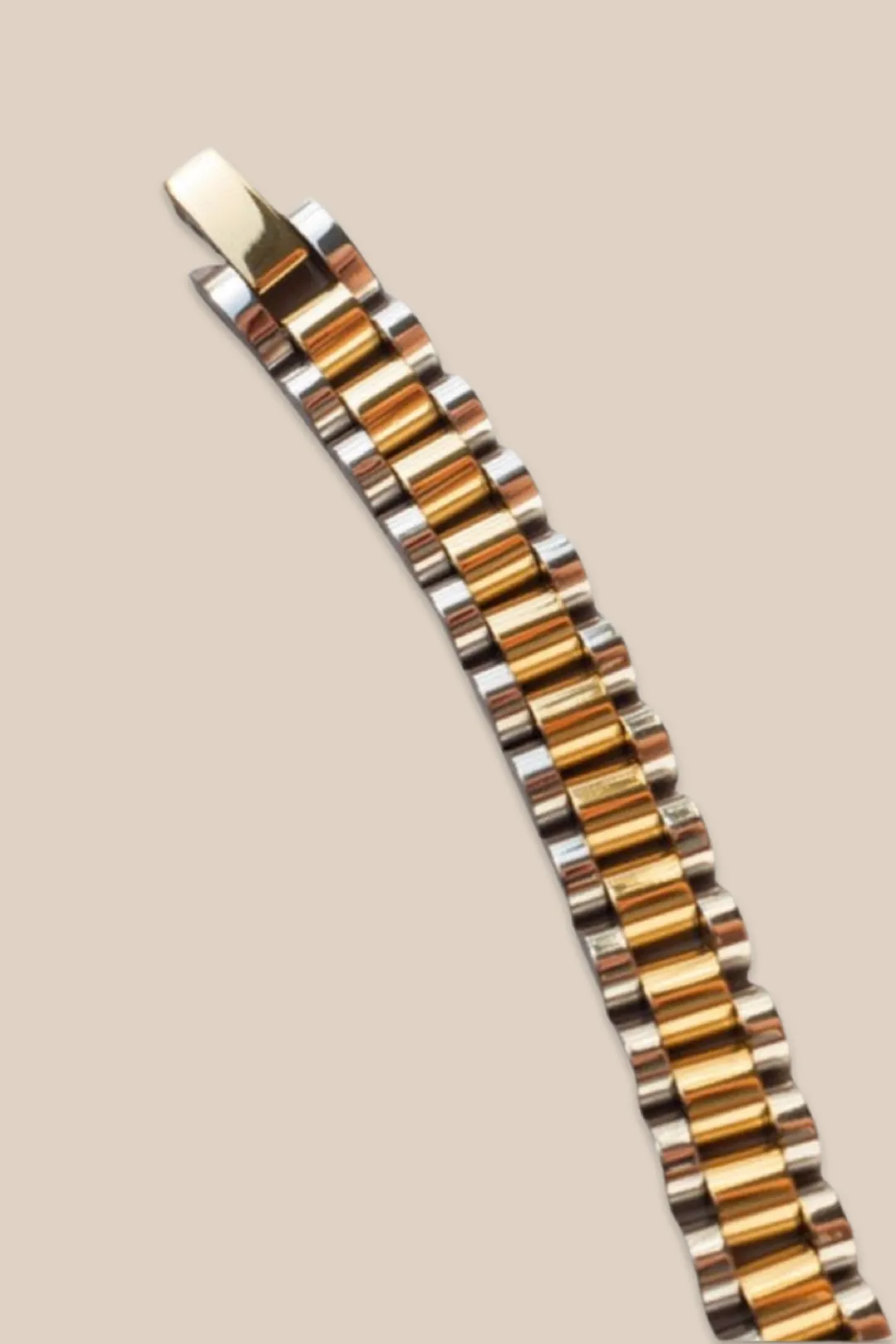 TWO-TONED TIMEPIECE BRACELET