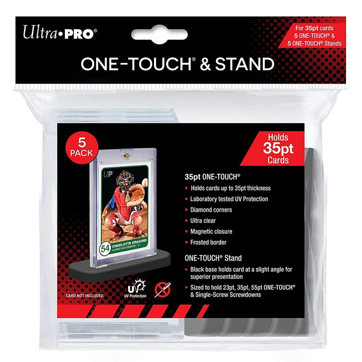 ULTRA PRO ONE TOUCH STAND- 35pt One Touch & Stand 5PK