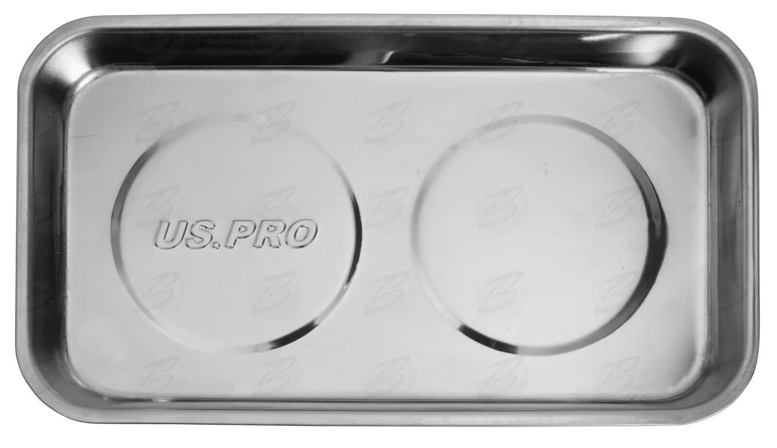US PRO 9" STAINLESS STEEL DOUBLE MAGNETIC PARTS TRAY