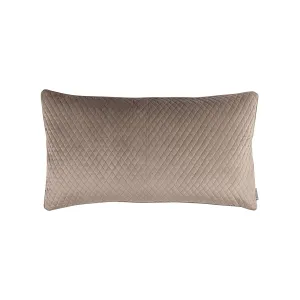 Valentina Quilted Lg Rectangle Pillow Buff 18x30