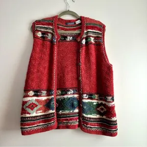 Vintage Aztec‎ Knit Vest