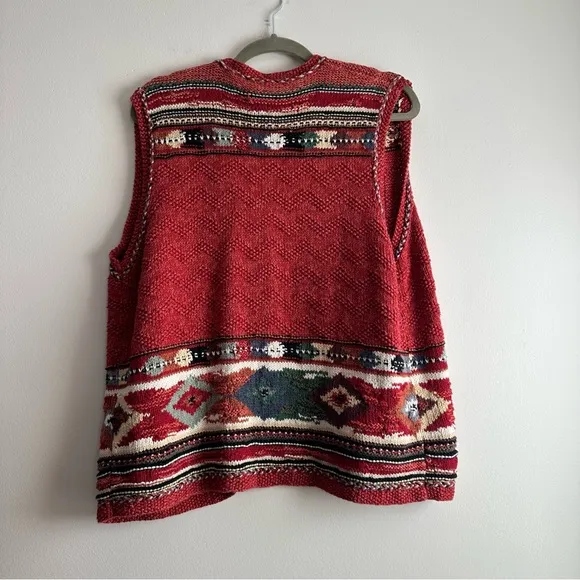 Vintage Aztec‎ Knit Vest