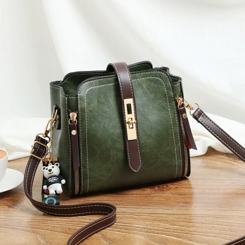Vintage FlapSatchel Women's Cross body Messenger bag