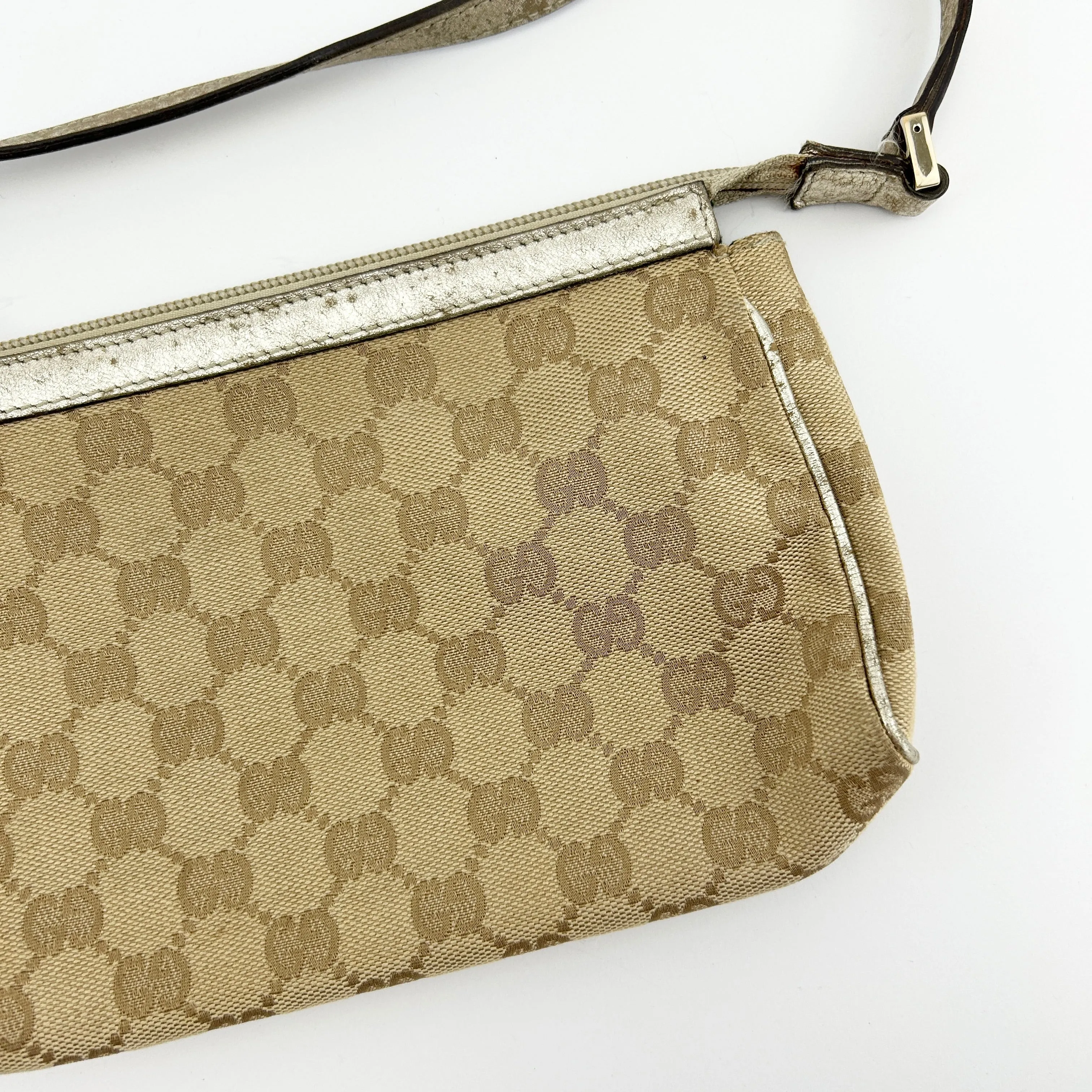 Vintage Gucci Monogram Shoulder Bag