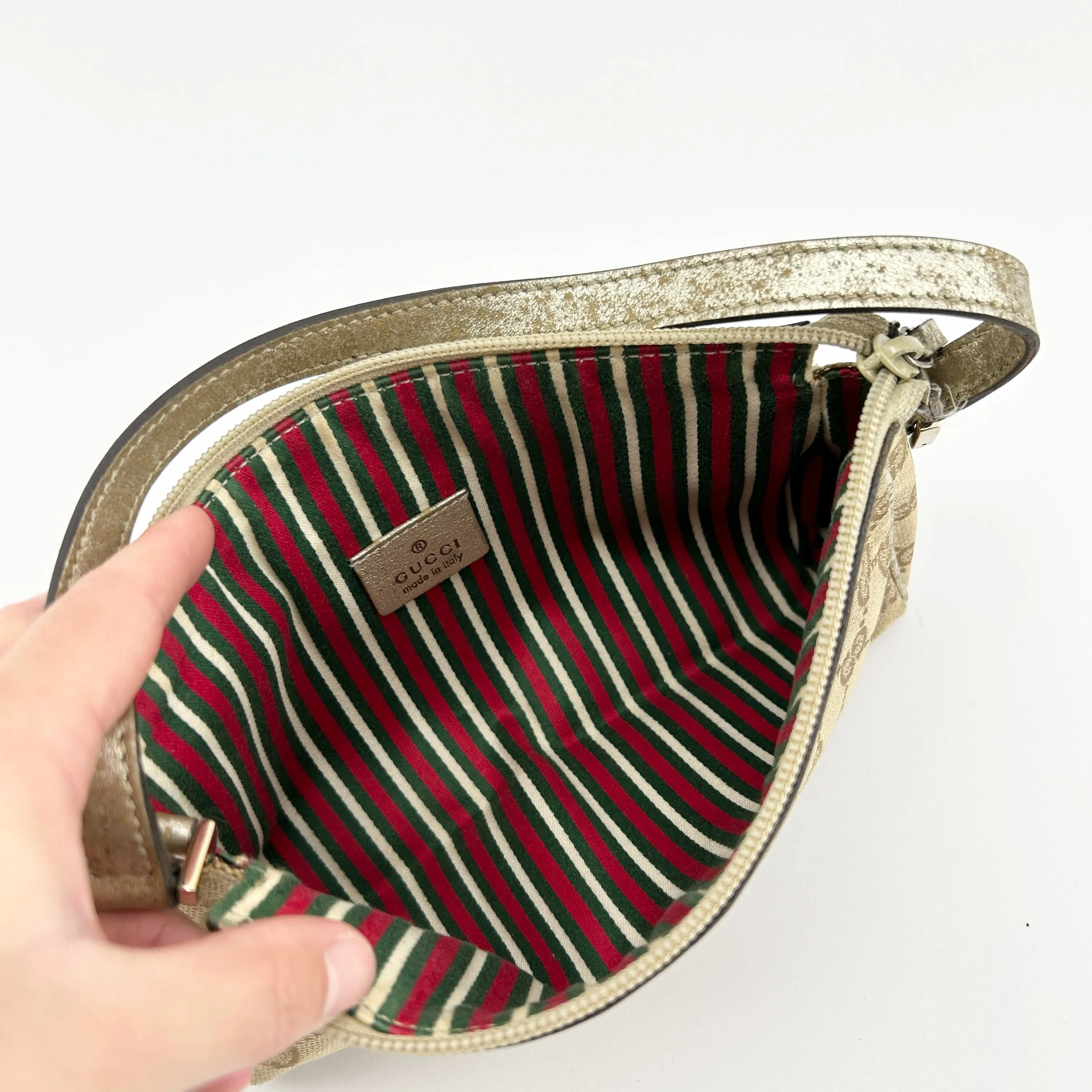 Vintage Gucci Monogram Shoulder Bag