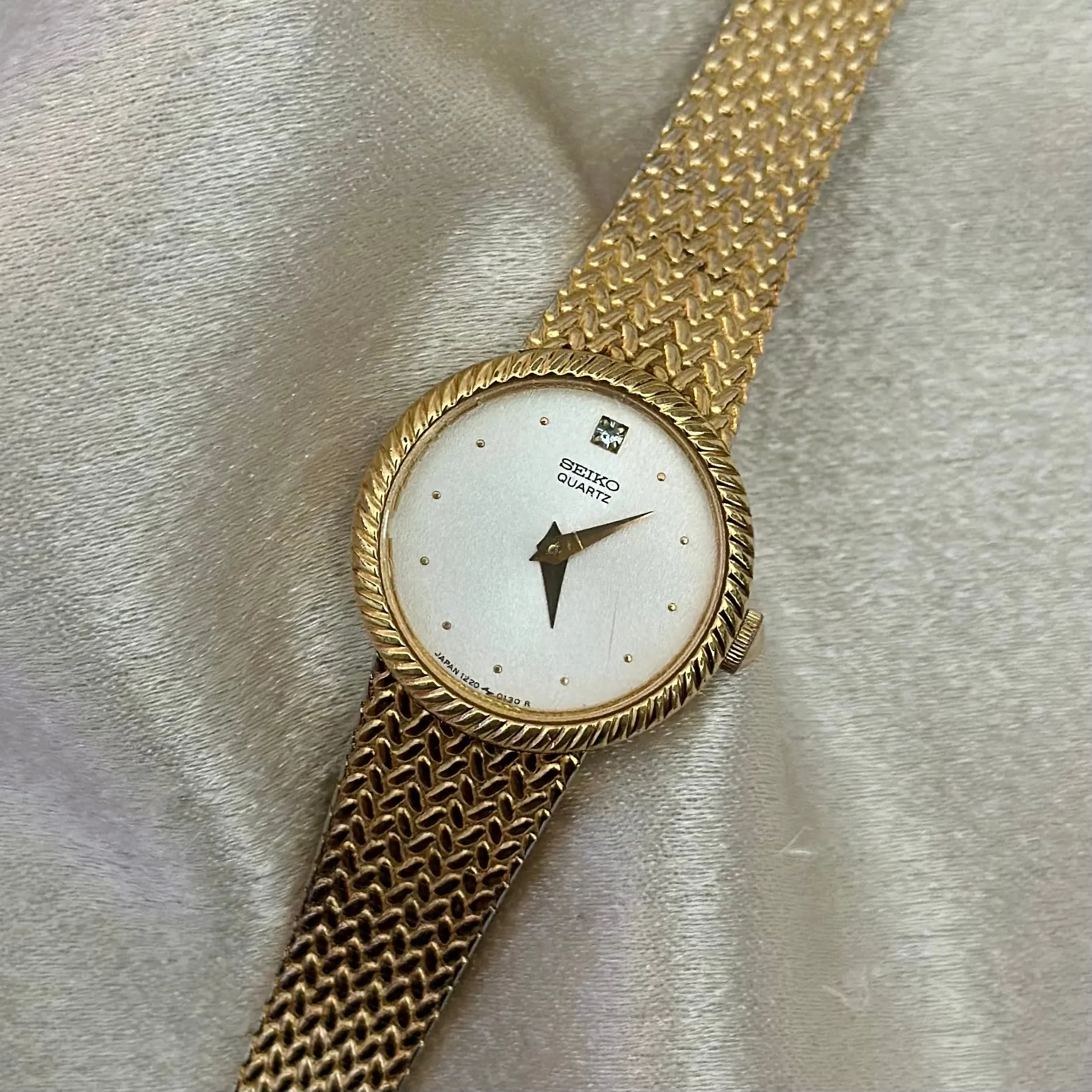 VINTAGE SEIKO DIAMOND WATCH