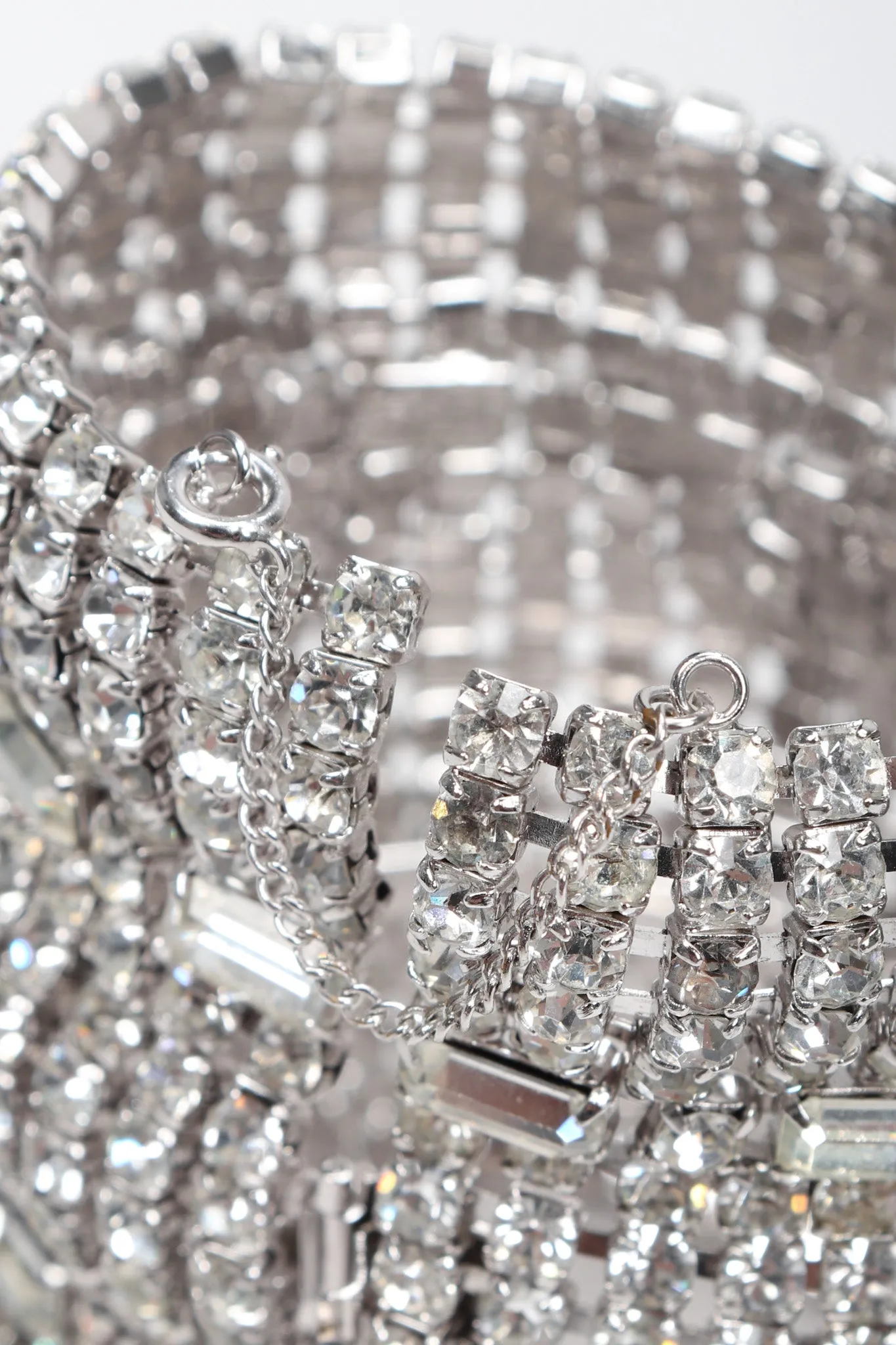 Wavy Crystal Cuff Bracelet