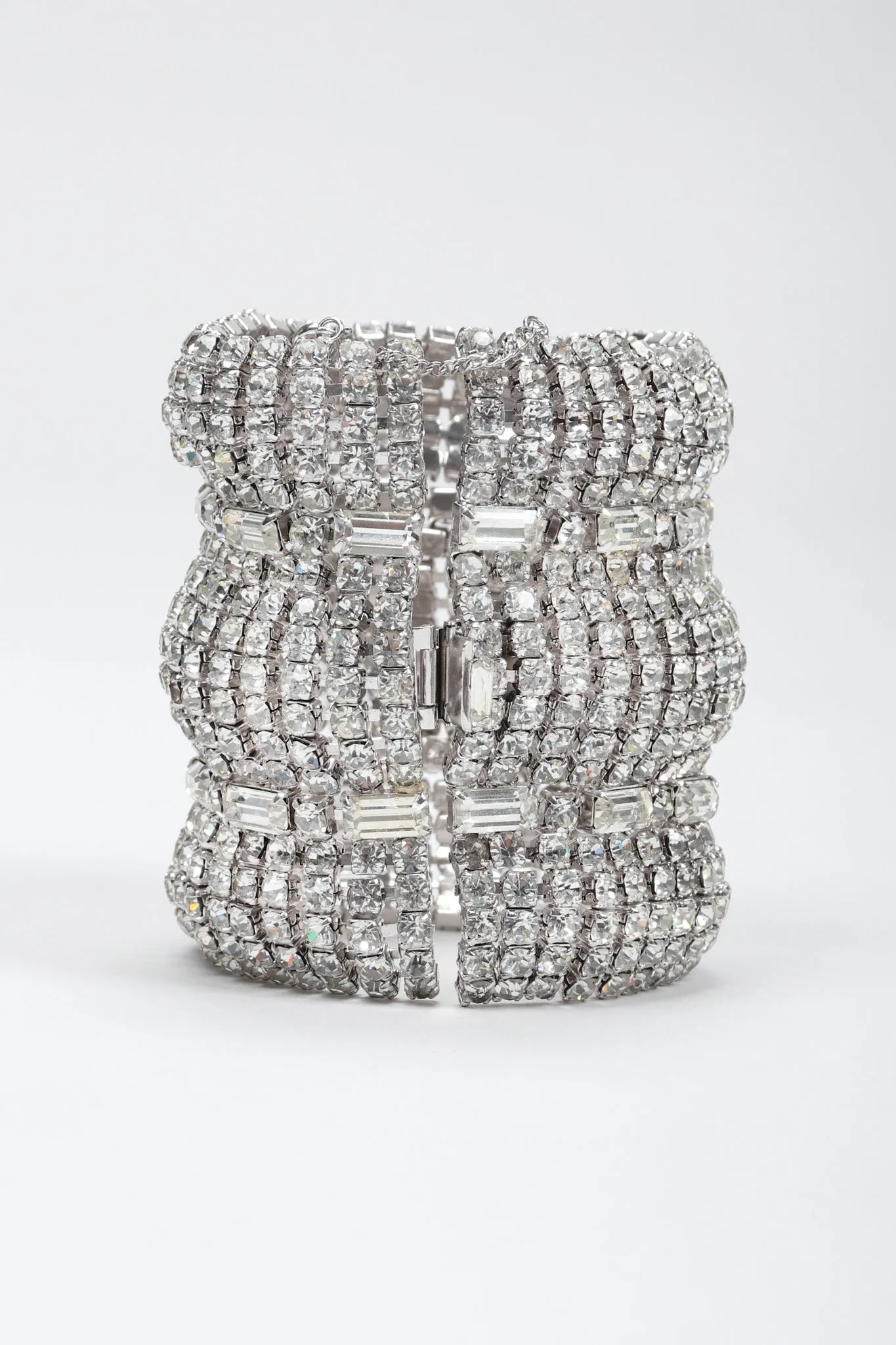 Wavy Crystal Cuff Bracelet