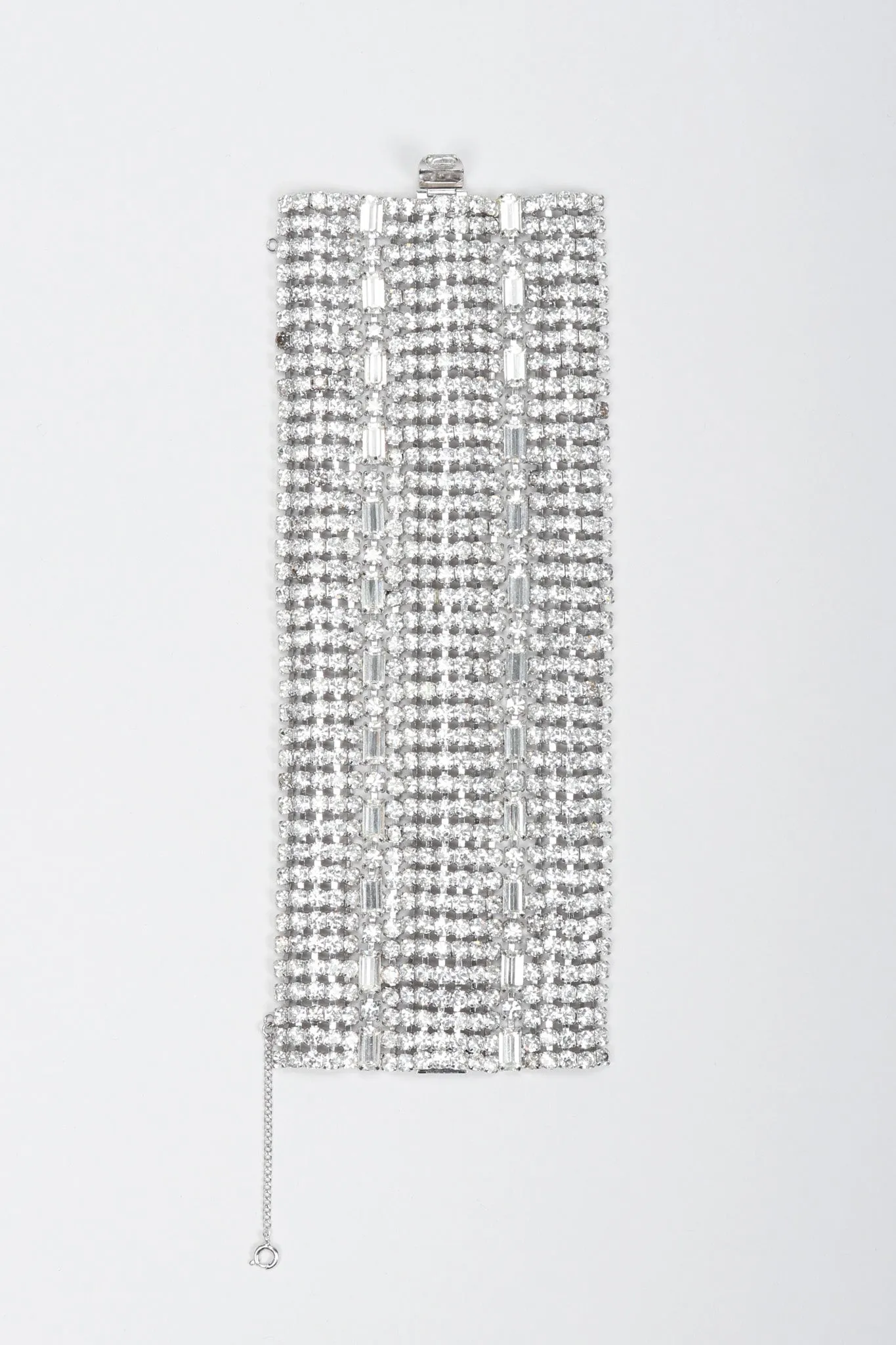 Wavy Crystal Cuff Bracelet