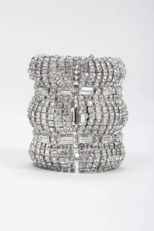 Wavy Crystal Cuff Bracelet