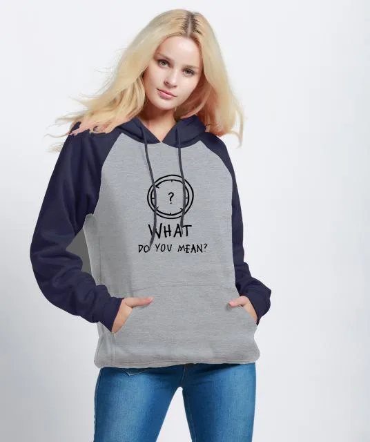 'What Do You Mean?' Patchwork Hooded Shirt