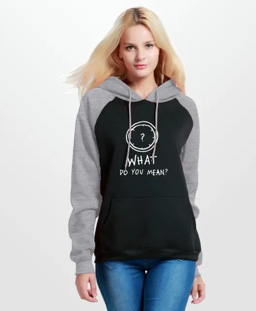'What Do You Mean?' Patchwork Hooded Shirt