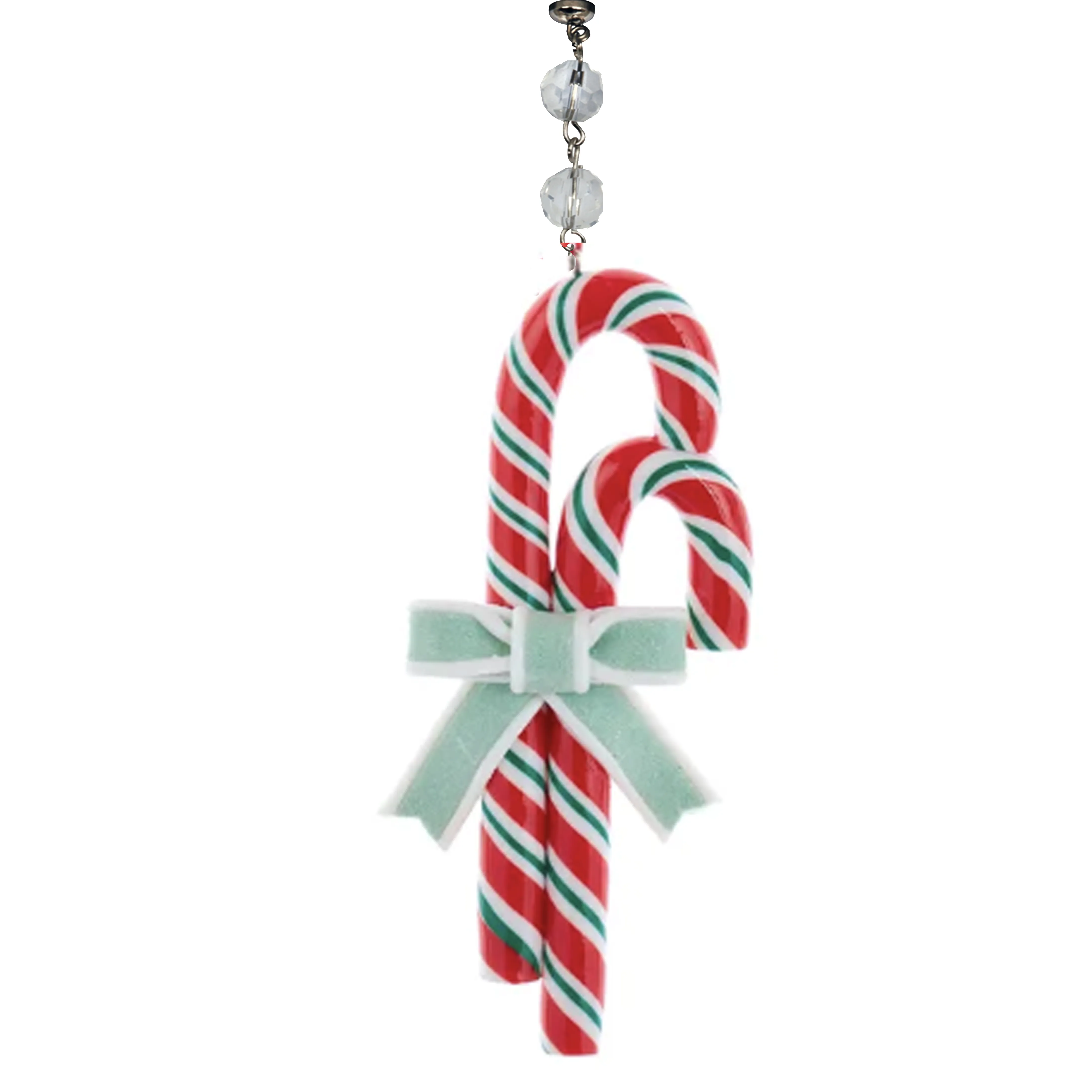 WHIMSICAL CANDY CANE - MULTIPLE STYLES (Set/1) MAGNETIC CHANDELIER ORNAMENT