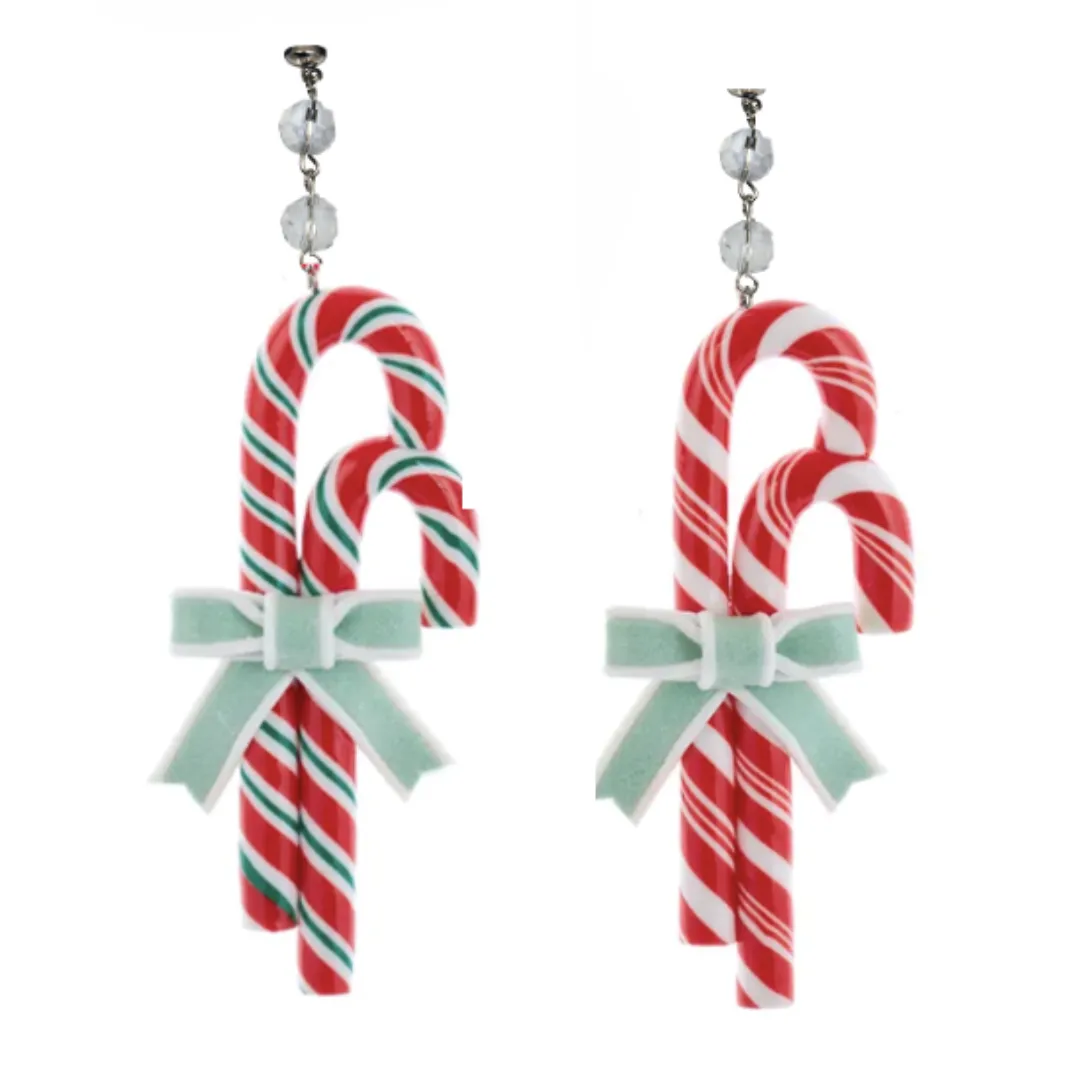 WHIMSICAL CANDY CANE - MULTIPLE STYLES (Set/1) MAGNETIC CHANDELIER ORNAMENT