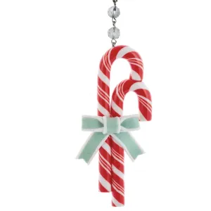 WHIMSICAL CANDY CANE - MULTIPLE STYLES (Set/1) MAGNETIC CHANDELIER ORNAMENT