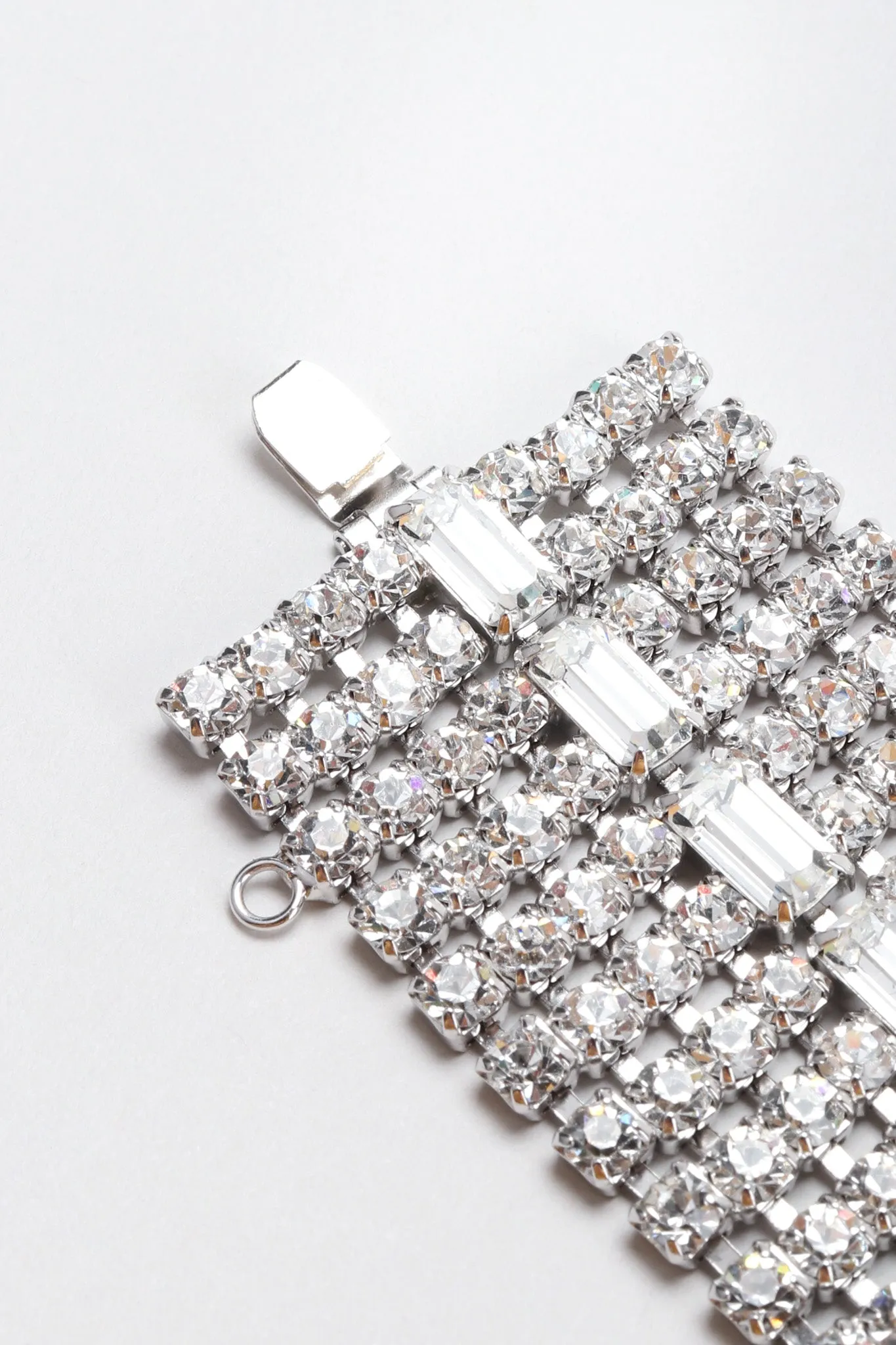 Wide Crystal Baguette Bracelet