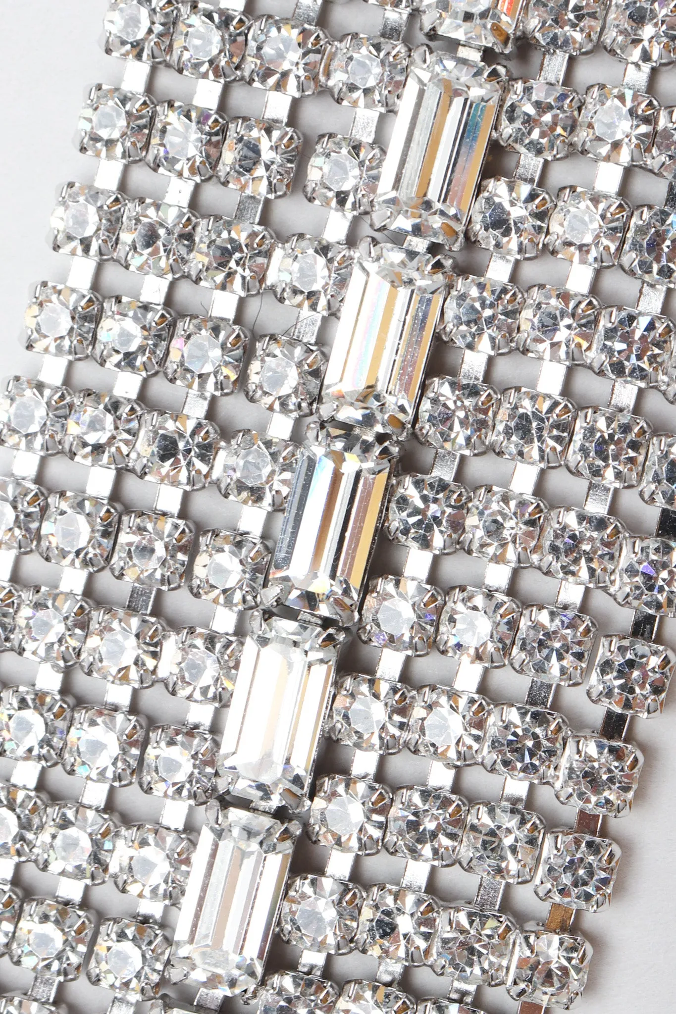 Wide Crystal Baguette Bracelet