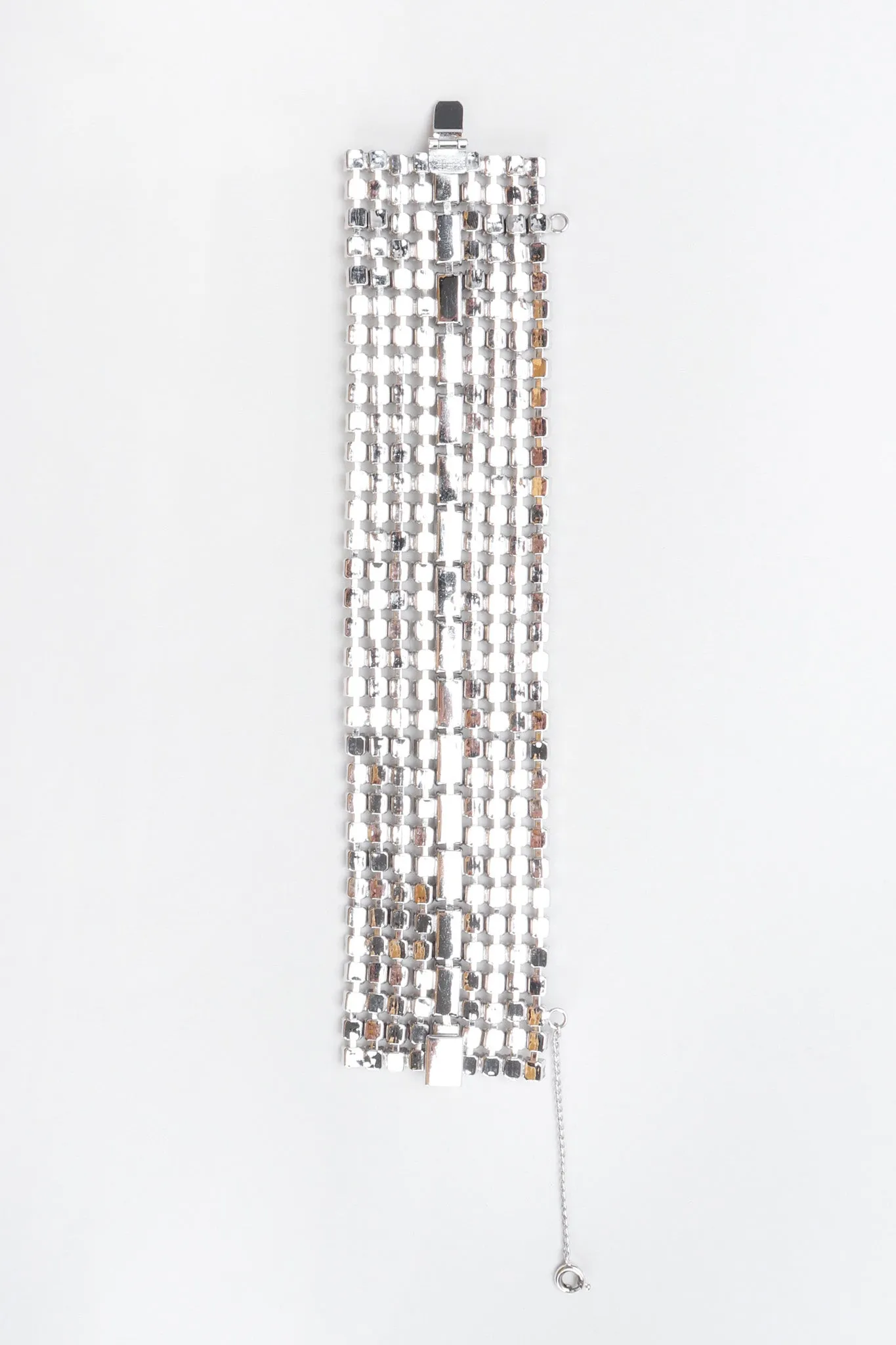 Wide Crystal Baguette Bracelet