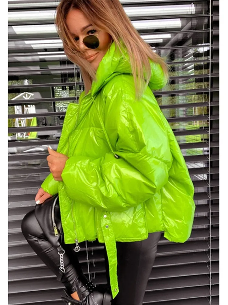 Women Cotton Padded Zip Up Jacket