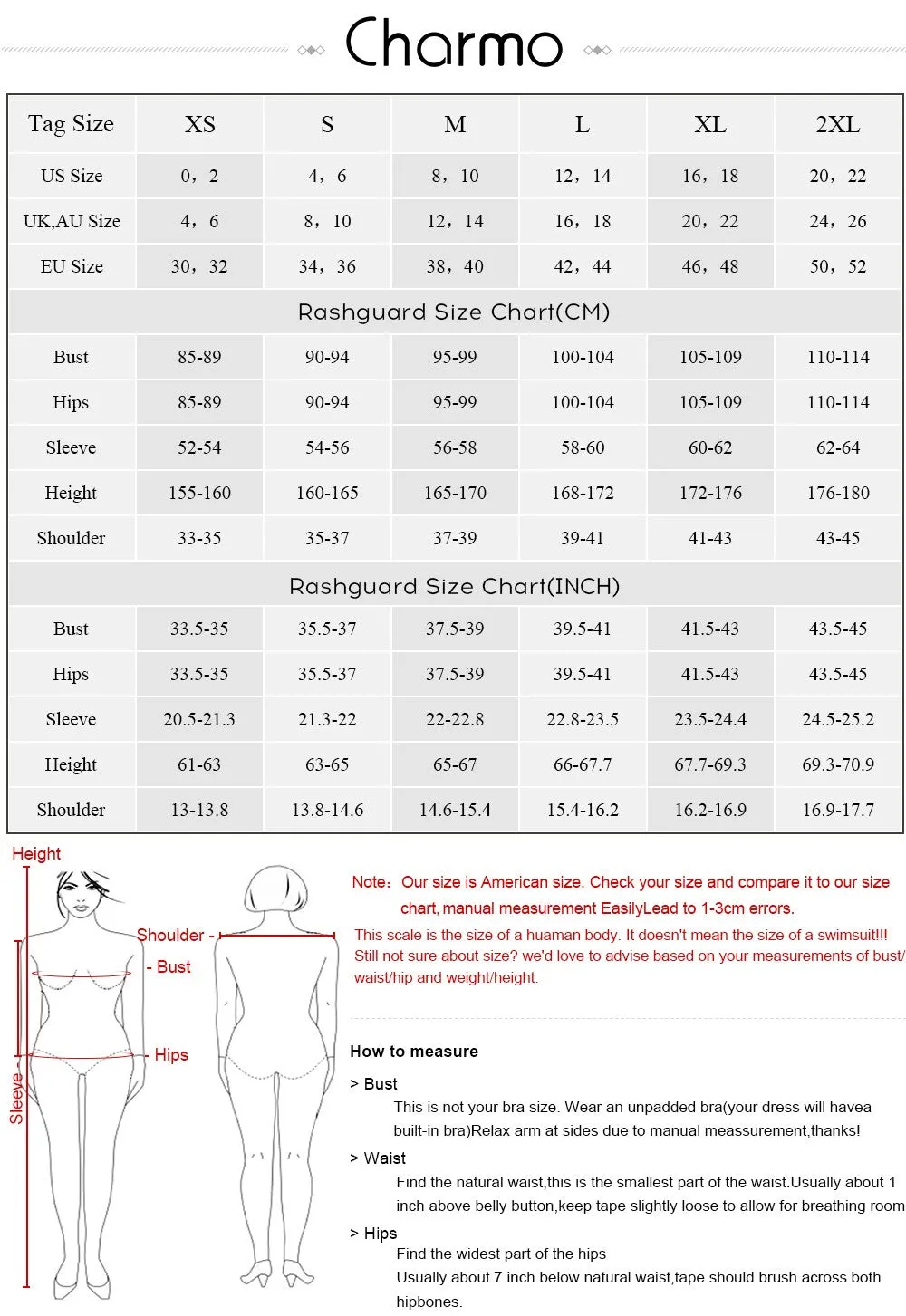 Women Rashgurd : Long Sleeve One Piece Swimsuit