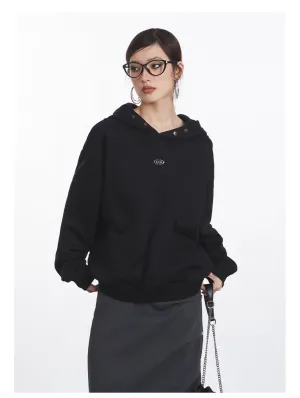 Women's Comfy Core Hoodie | Minimalist Black/Gray Essential