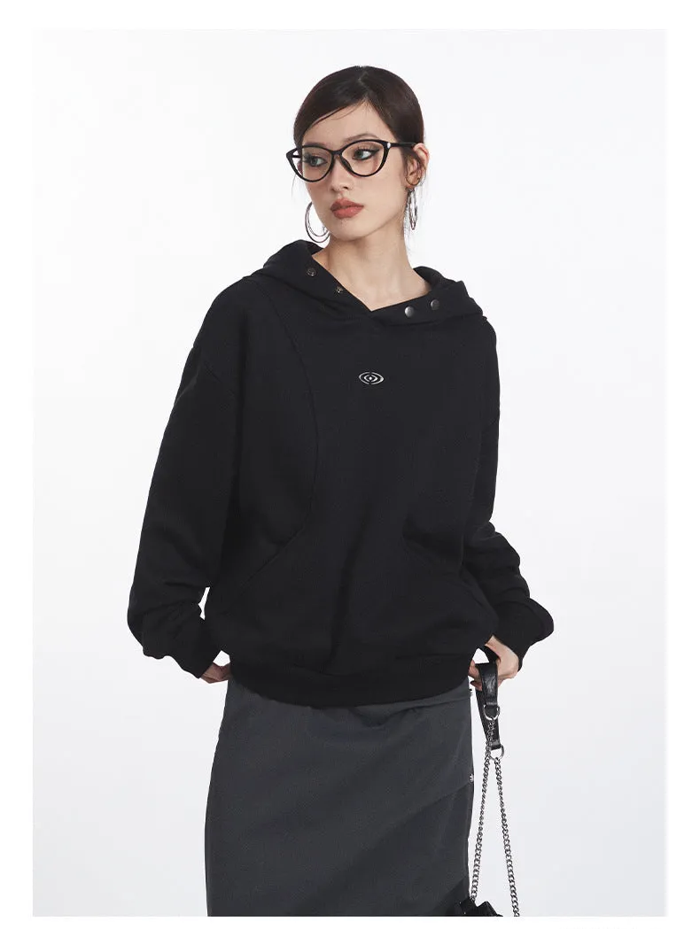 Women's Comfy Core Hoodie | Minimalist Black/Gray Essential