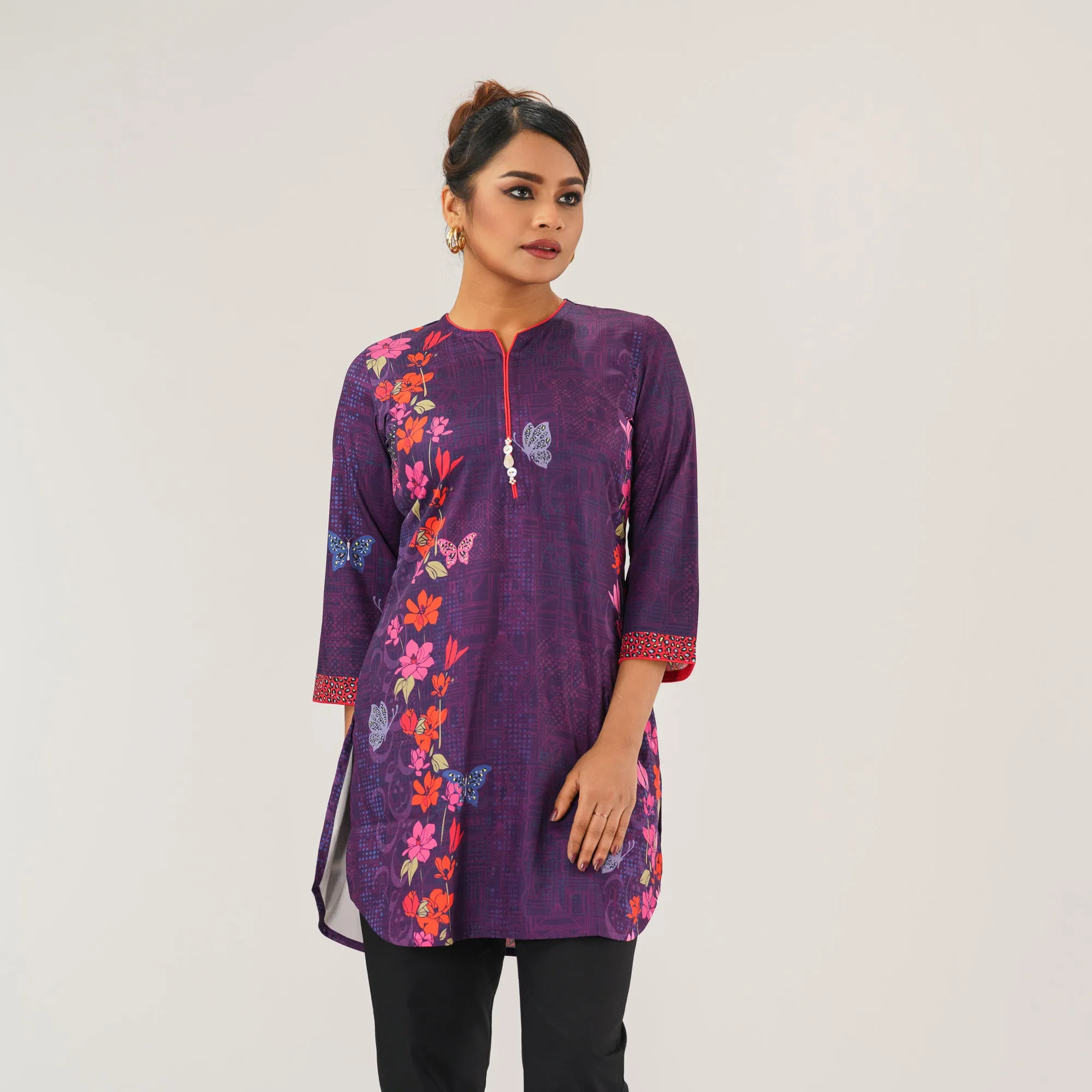 Womens Ethnic Violet  Tunic